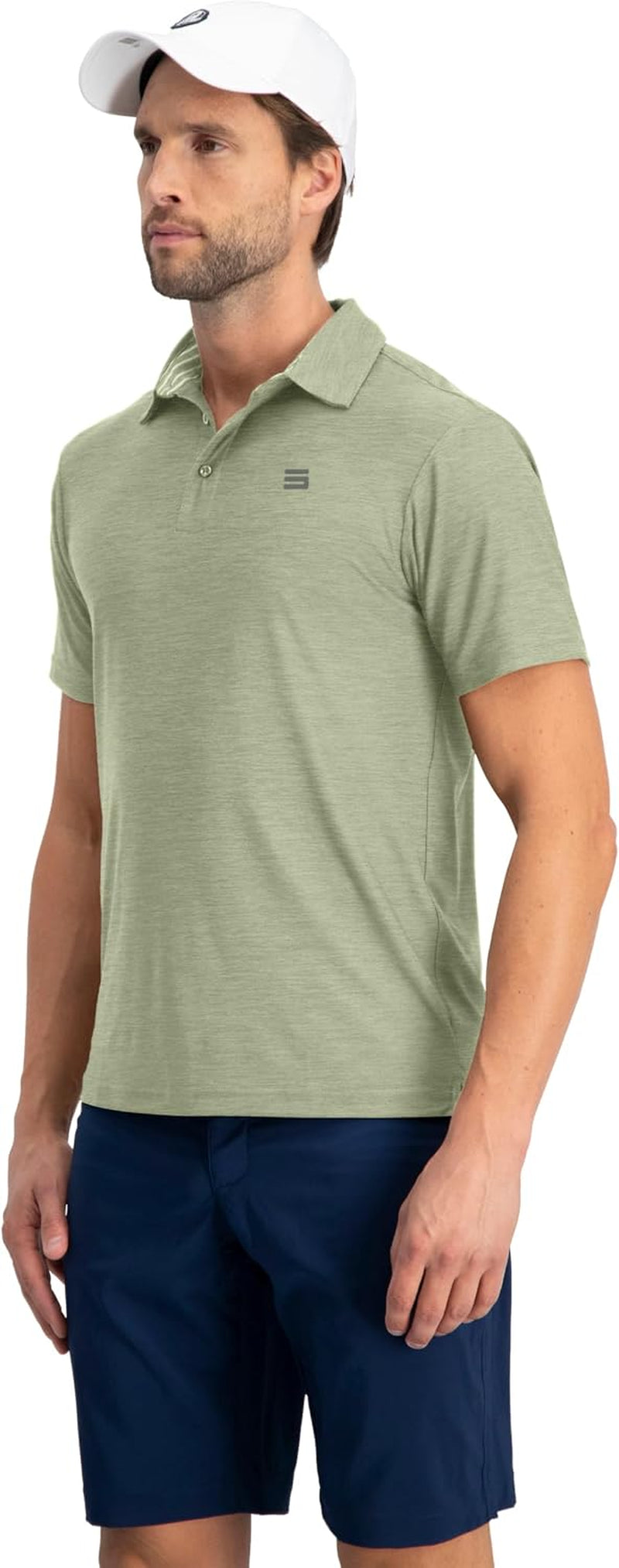 Golf Shirts for Men - Dry Fit Short-Sleeve Polo, Athletic Casual Collared T-Shirt