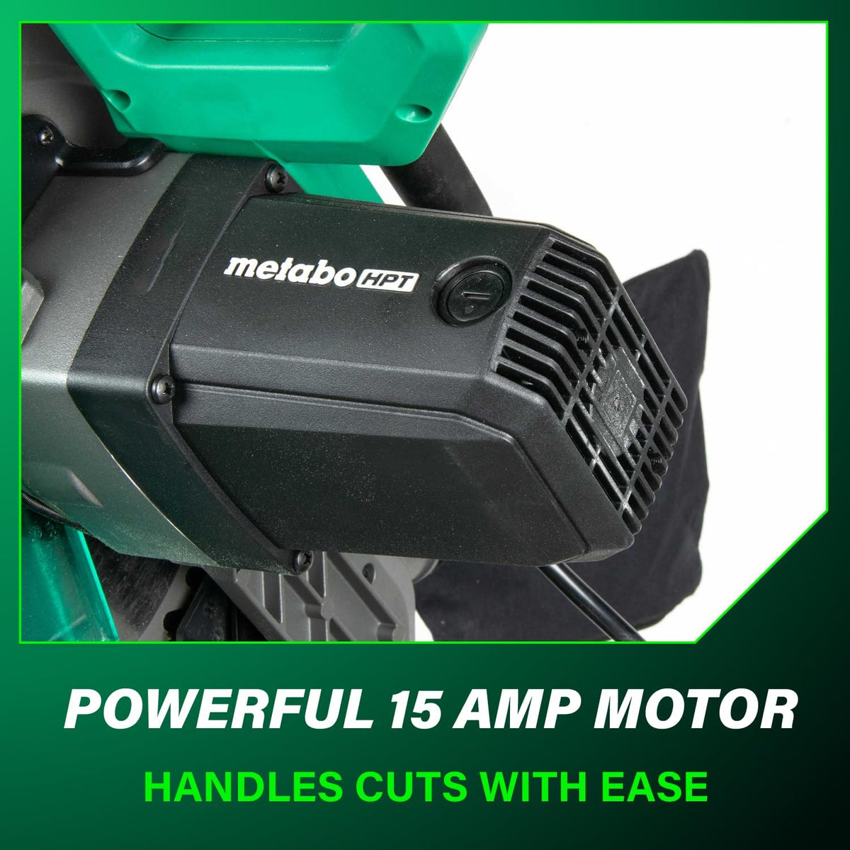 Metabo HPT 10-Inch Compound Miter Saw, 15-Amp, Single Bevel, C10FCG2
