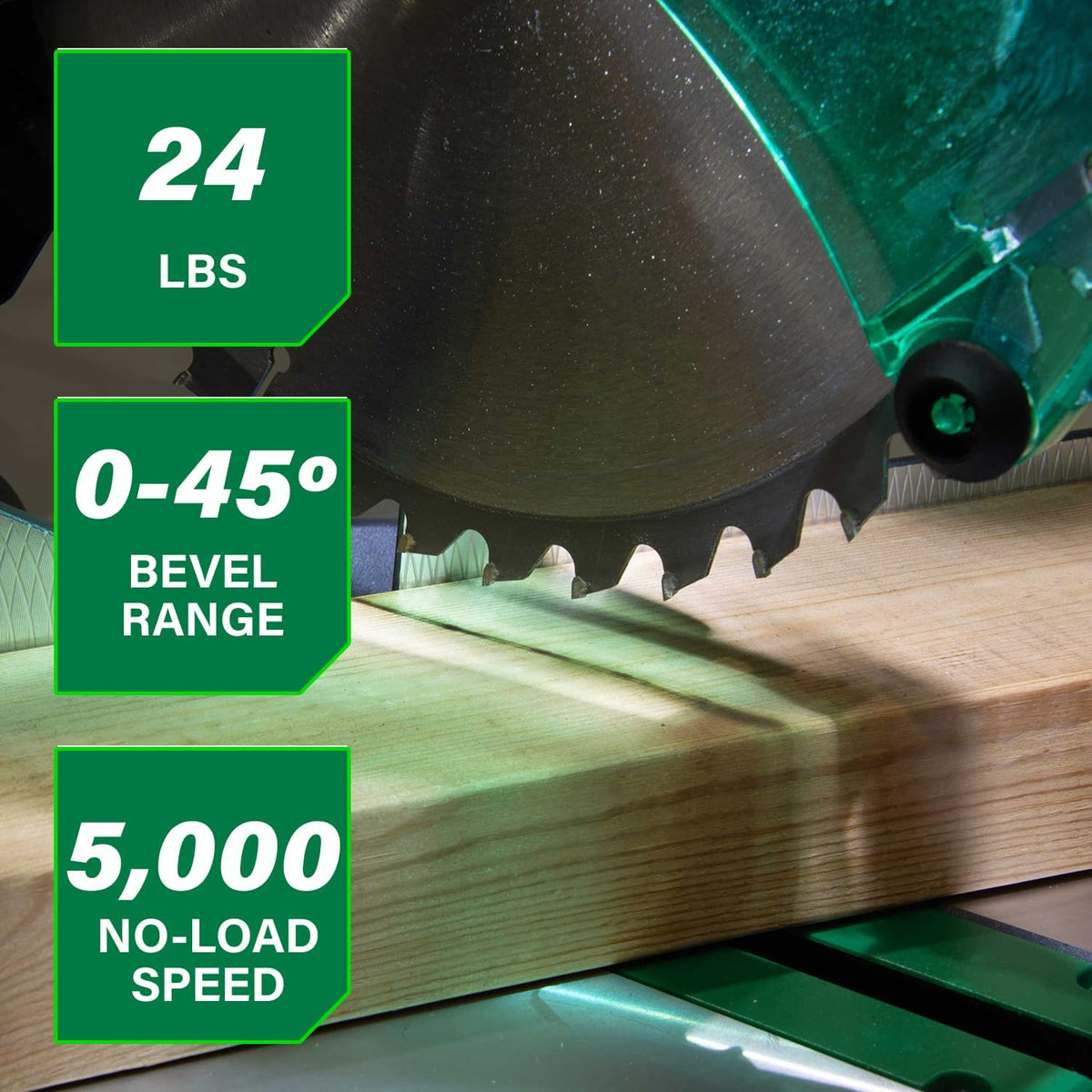 Metabo HPT 10-Inch Compound Miter Saw, 15-Amp, Single Bevel, C10FCG2